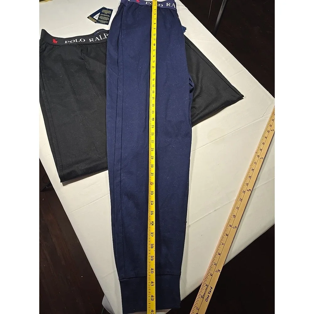 Polo Ralph Lauren Mens Large Lot Of‎ 2 Sleep Lounge Pants Black Blue nwt